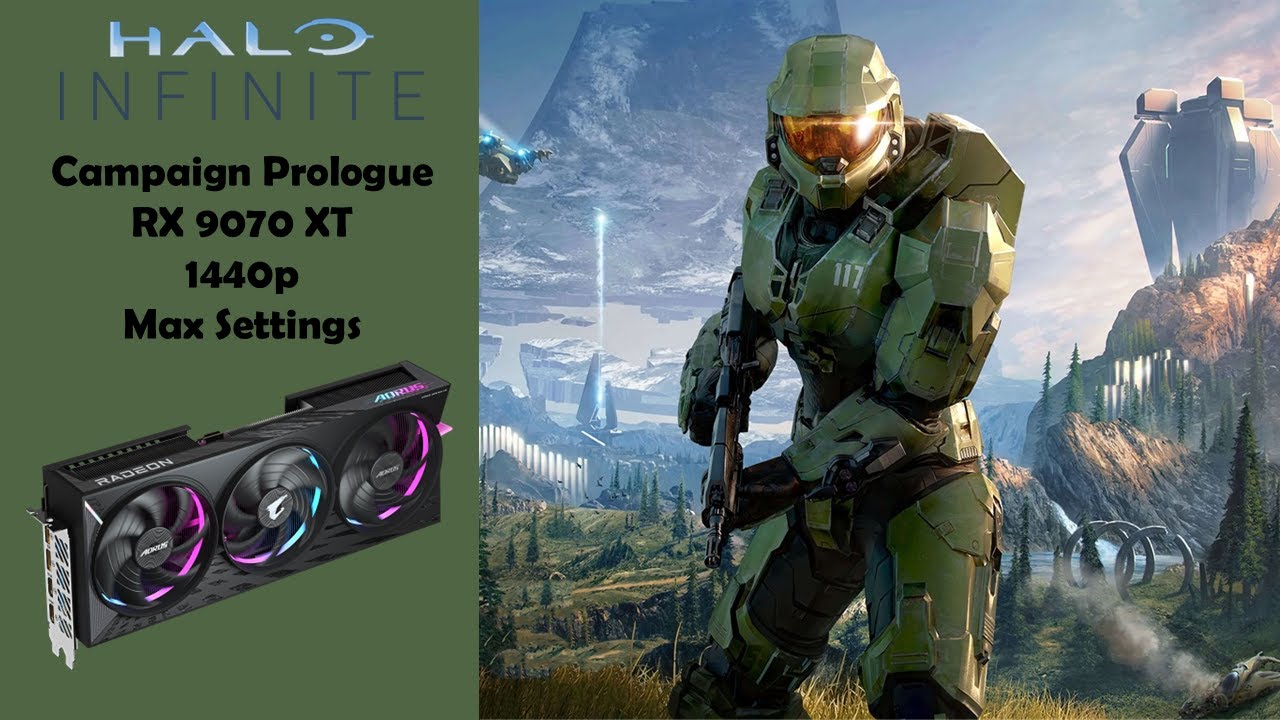 RX 9070 XT Halo Infinite Campaign Prologue
