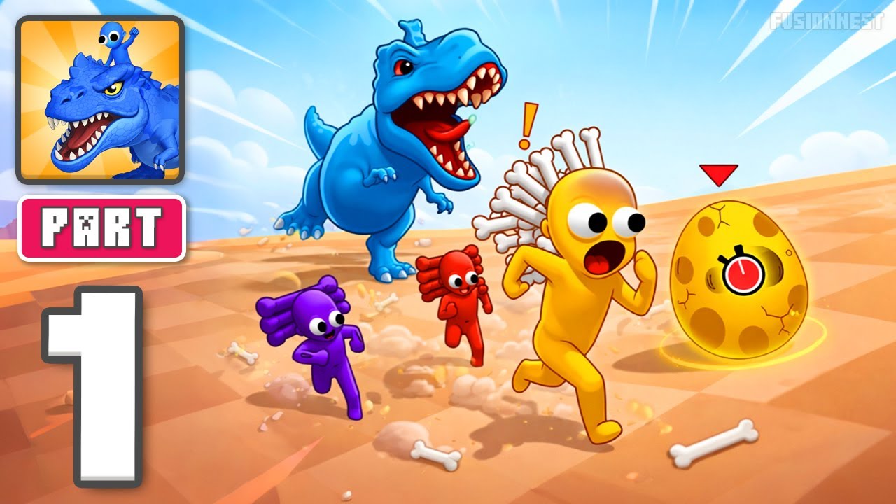 Super Dino War: Dino Battle - Gameplay Walkthrough Part 1 - Epic Dino Battle War (iOS, Android)