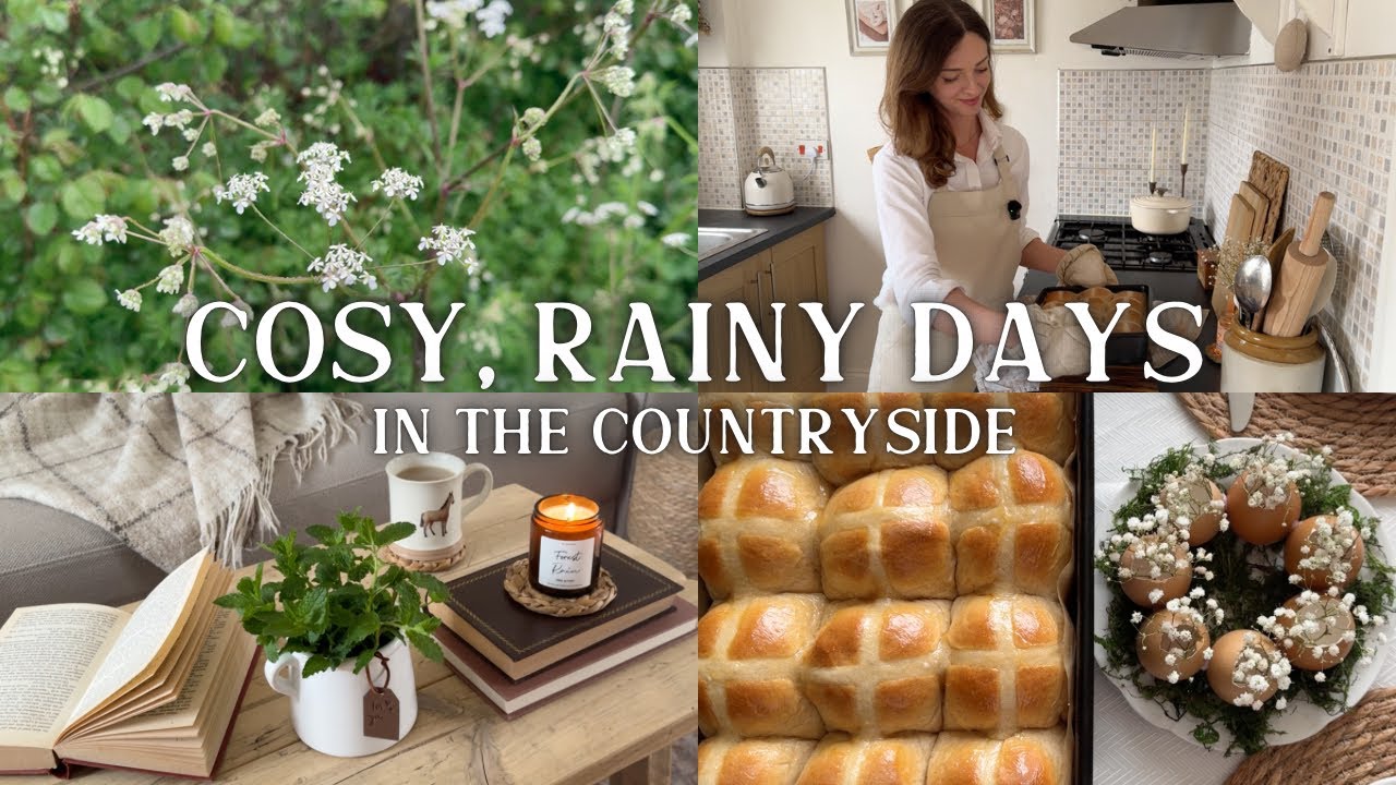 Cosy Rainy Days in Countryside: Classic British Recipes For Easter, Slow Living in England Vlog