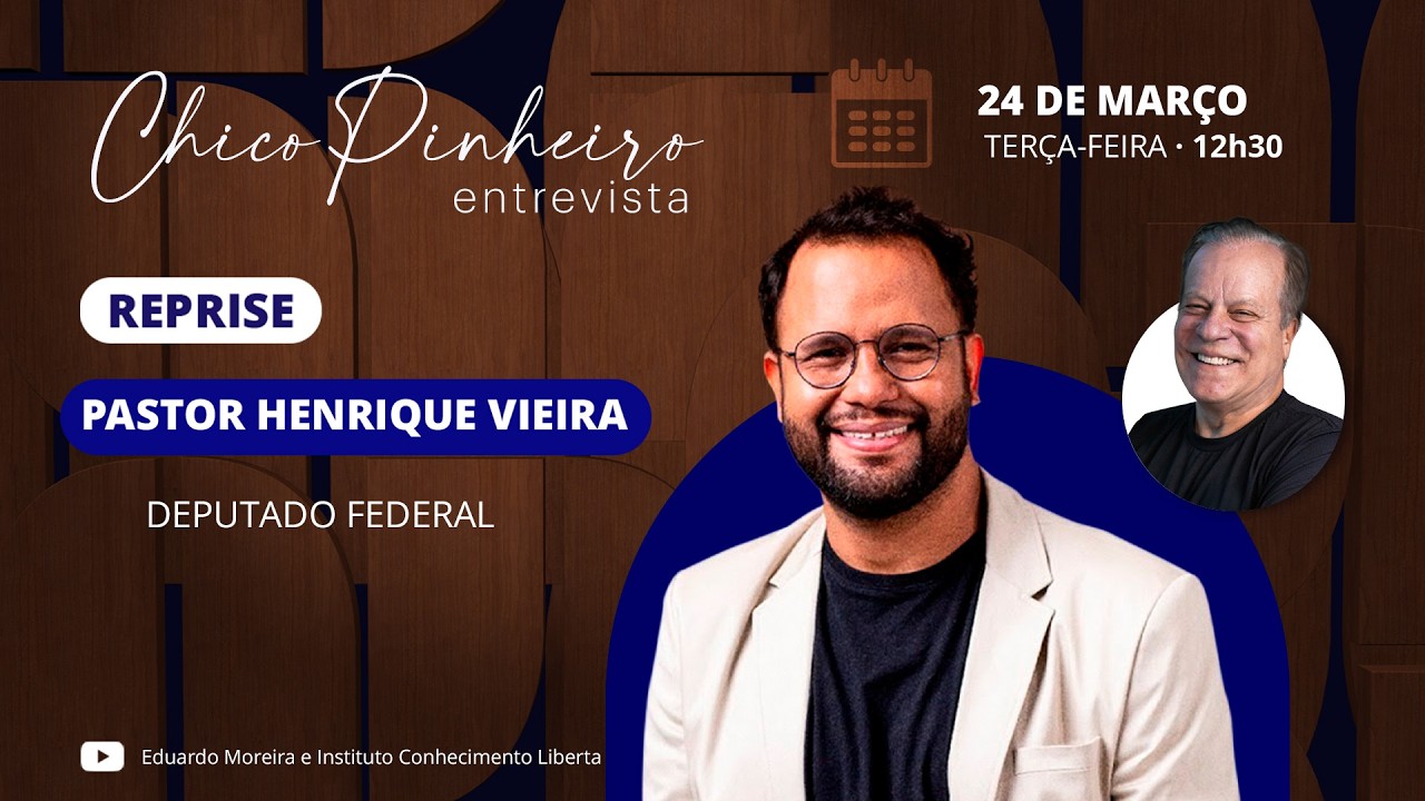 CHICO PINHEIRO ENTREVISTA PASTOR HENRIQUE VIEIRA  - CHICO PINHEIRO ENTREVISTA REPRISE