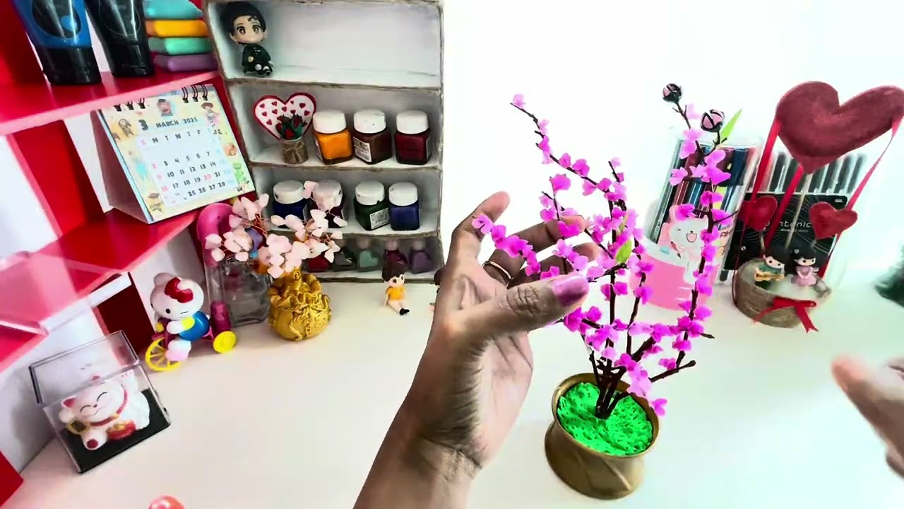 Easy DIY cherry blossom tree craft 🌸🌸