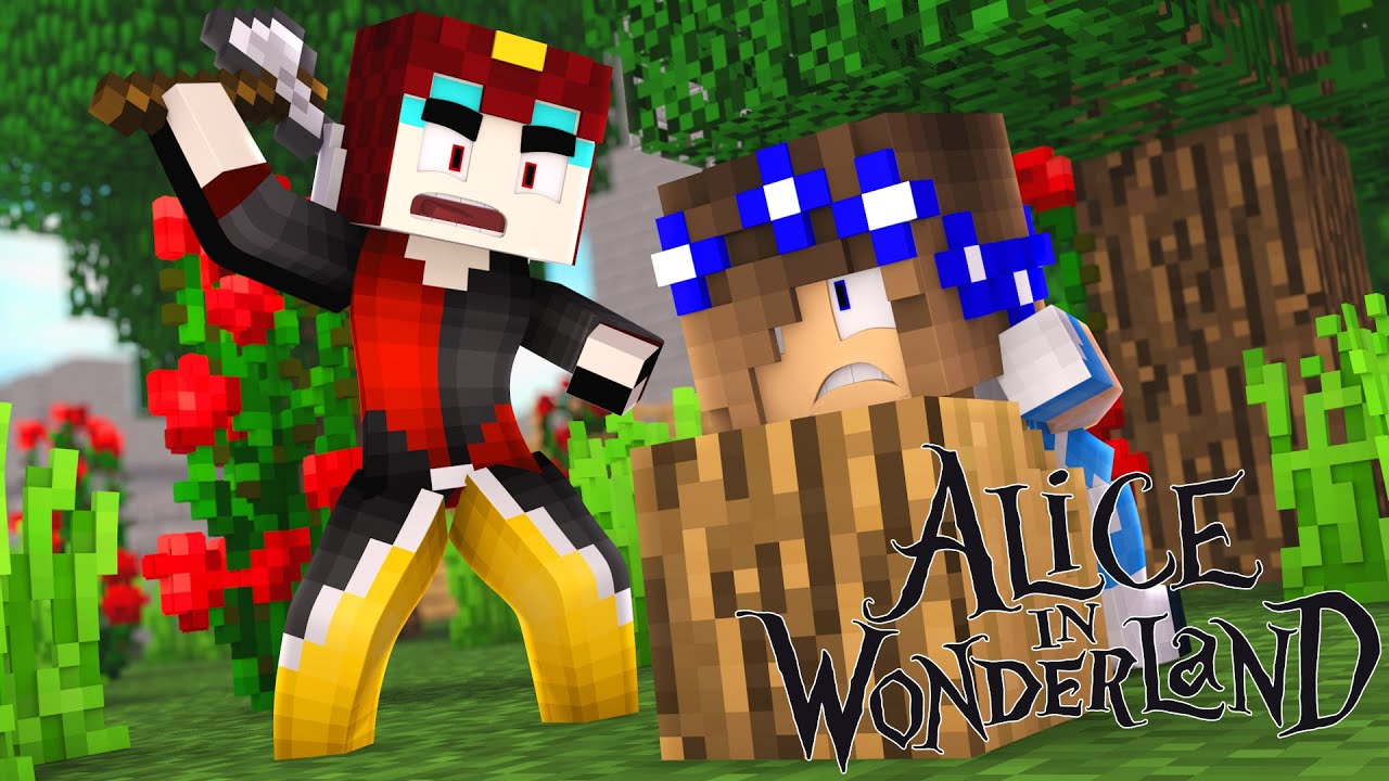 Minecraft-Alice in Wonderland-OFF WITH LITTLE CARLYS HEAD!!