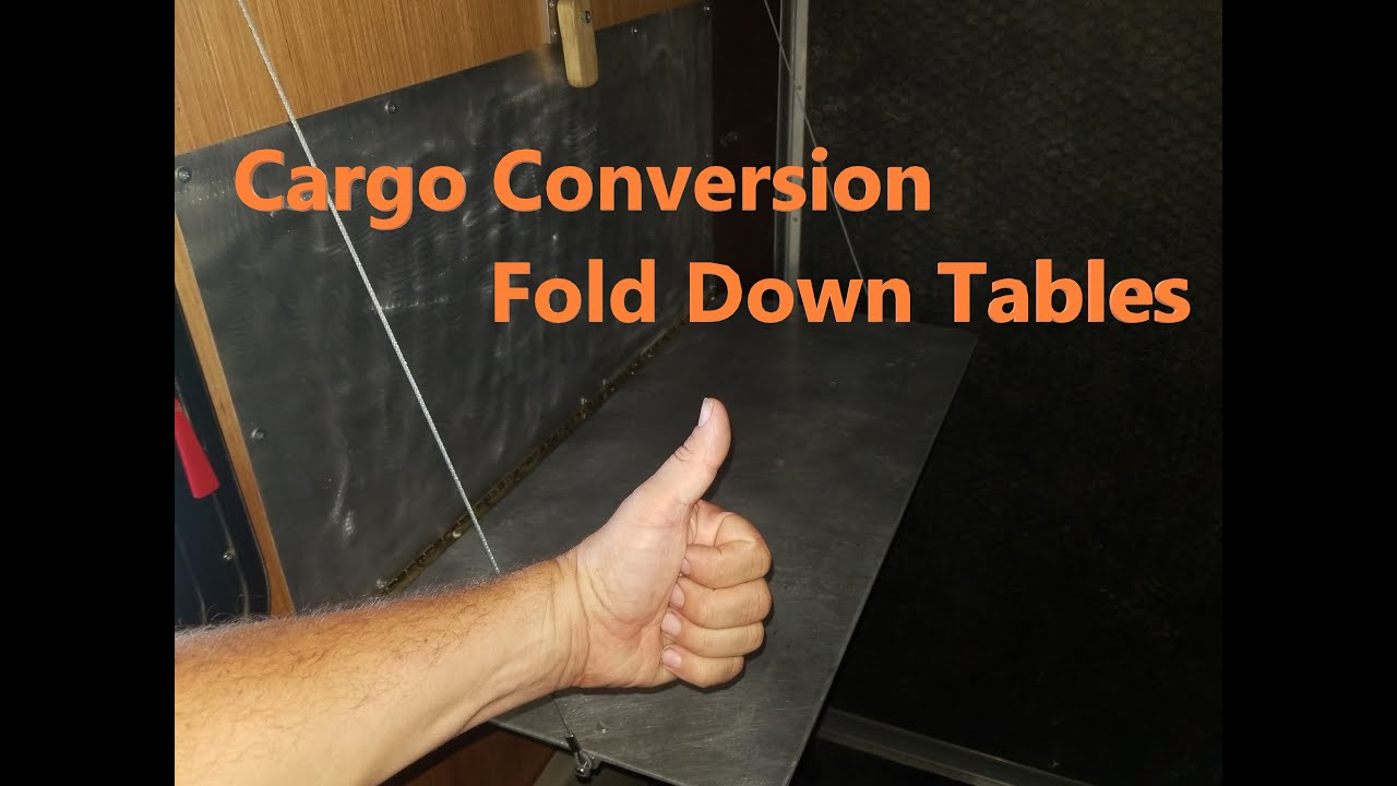 How To build Fold Up Tables on a Cargo Conversion