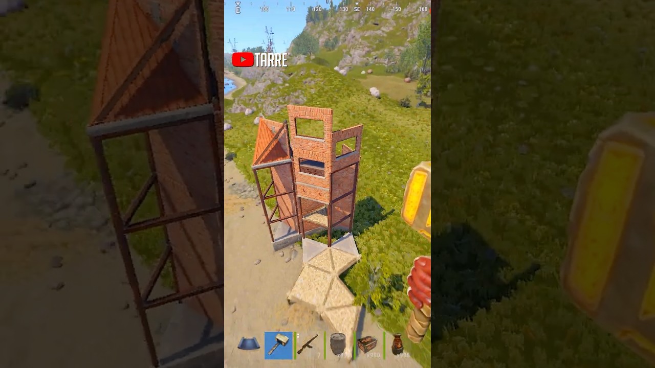 RUST FREEHAND PEEK SETUP (HOW TO SET UP FREE HAND PEEKDOWNS) #rust #rustshorts #shorts  #rustgame