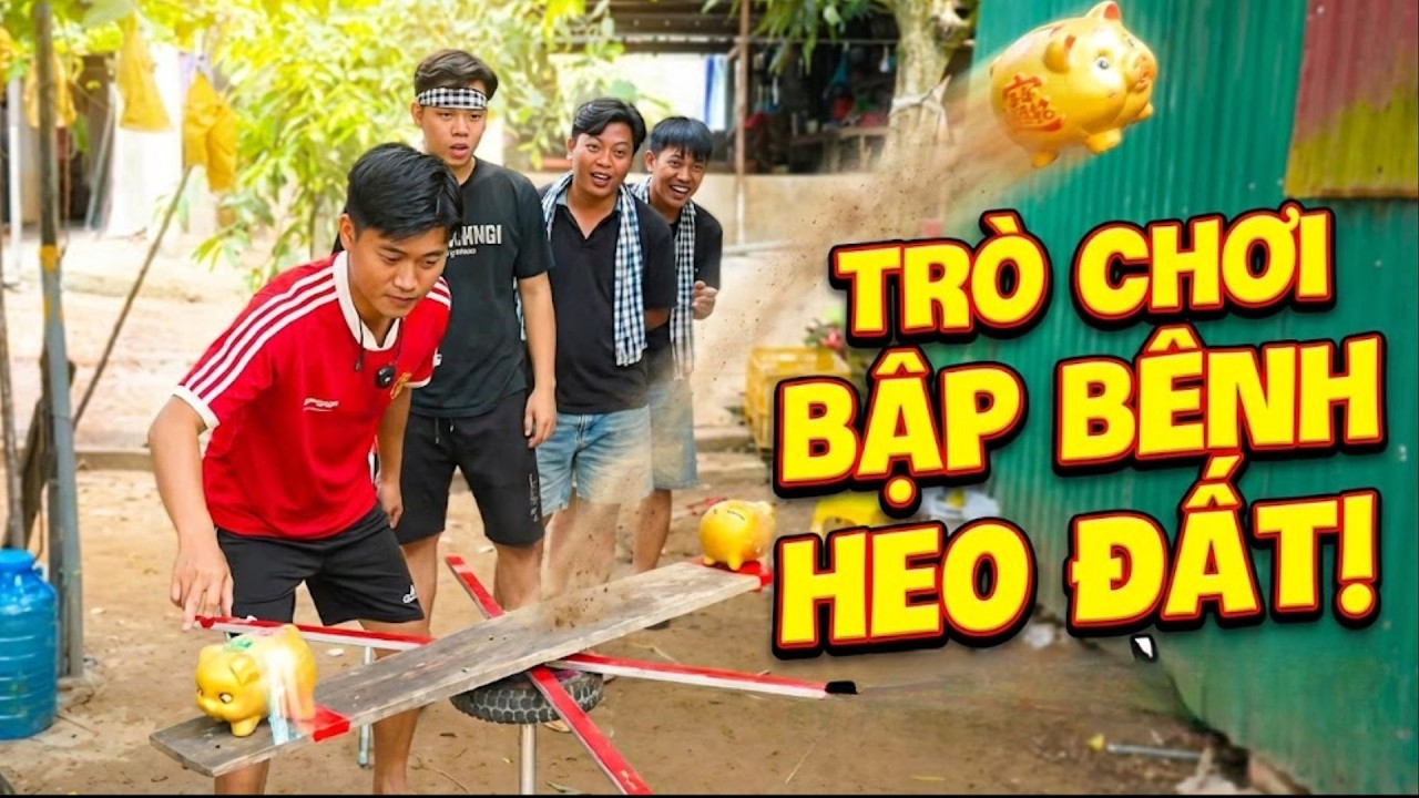 Cười Té Xỉu Với Trò Chơi Bập Bênh Heo Đất | Team Hoài Phong TV