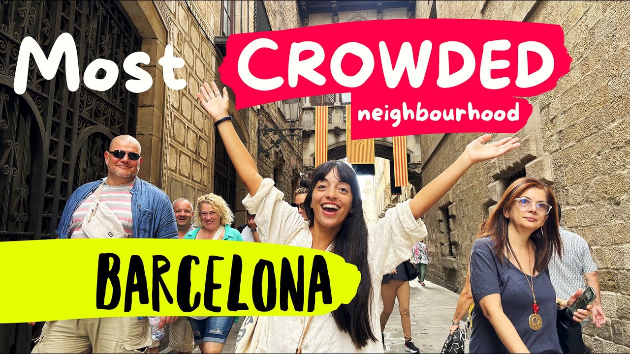Most CROWDED & most TOURISTIC neighbourhood in BARCELONA 😱 A MUST-SEE GUIDE throguh GOTHIC QUARTER
