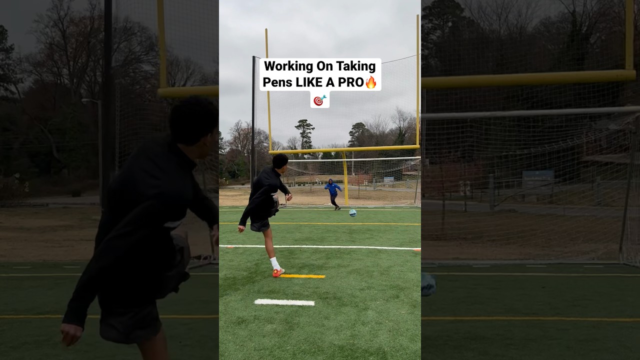 Working On Taking Penalties LIKE A PRO 🔥🎯#soccer #football #soccertraining #footballshorts