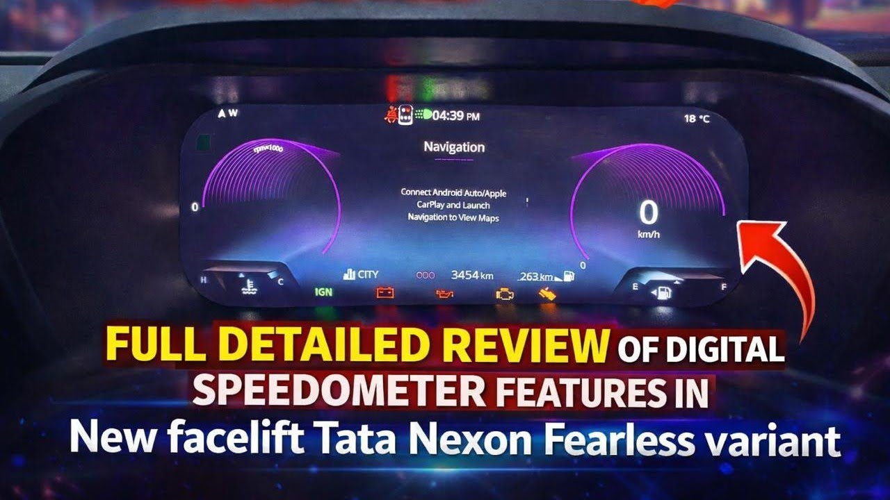 How To Use Digital Speedometer in New Tata Nexon Fearless 🚗📊| Full Guide@Aditya_Ranjan_2403 