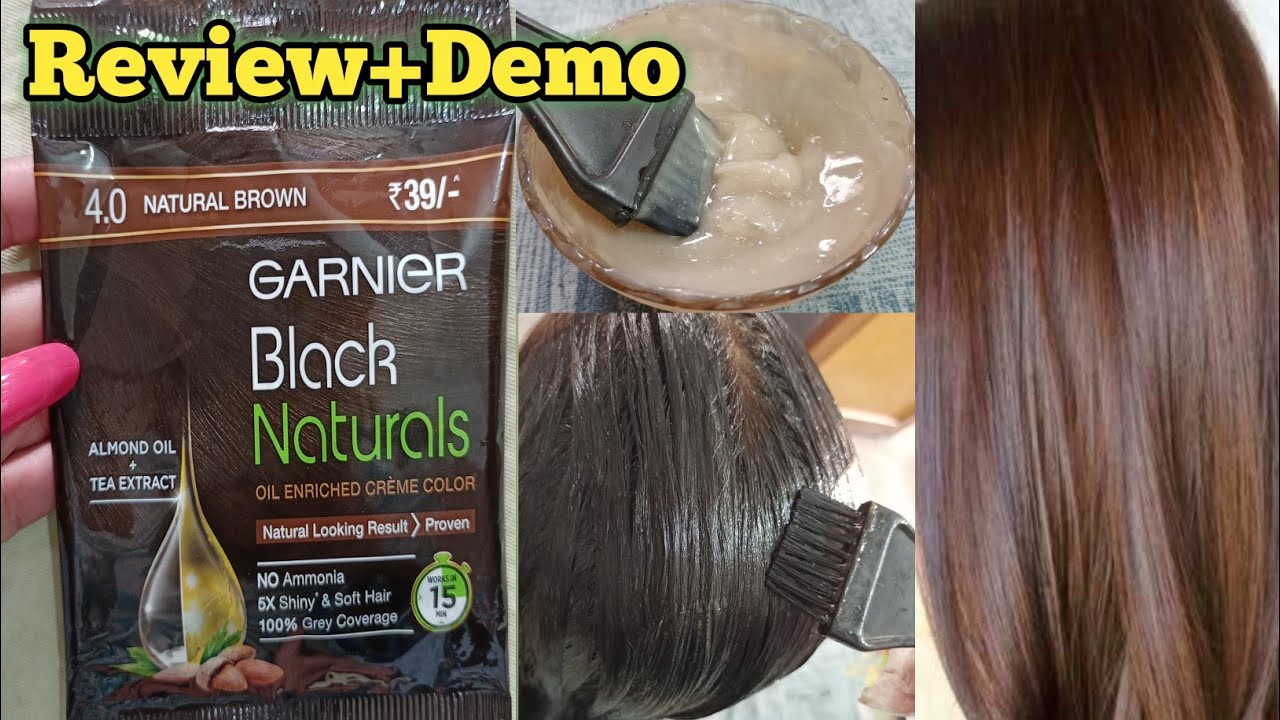 Get Natural Brown Hair Colour with Garnier Black Naturals Hair colour | Hair Colour at Home |