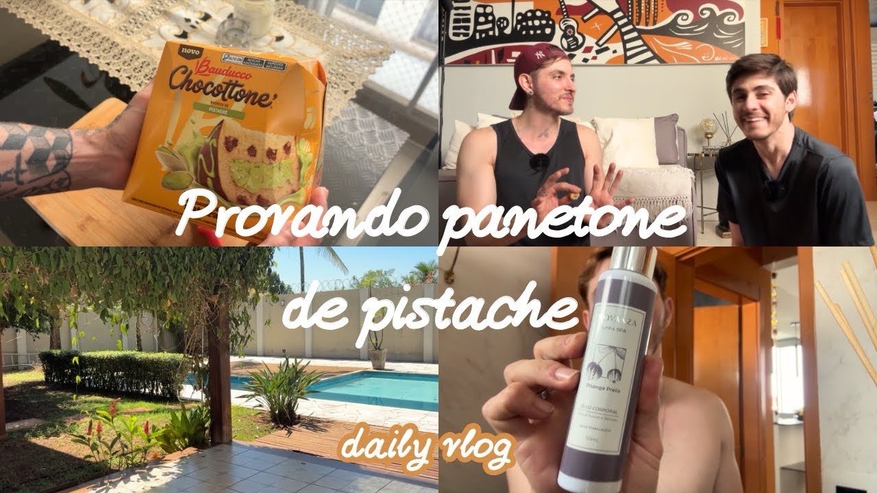 VLOG: Provando panetone de pistache, visita a cliente, rotina diária