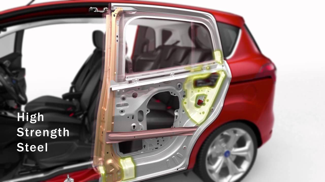 Ford B-MAX integrated central pillar design