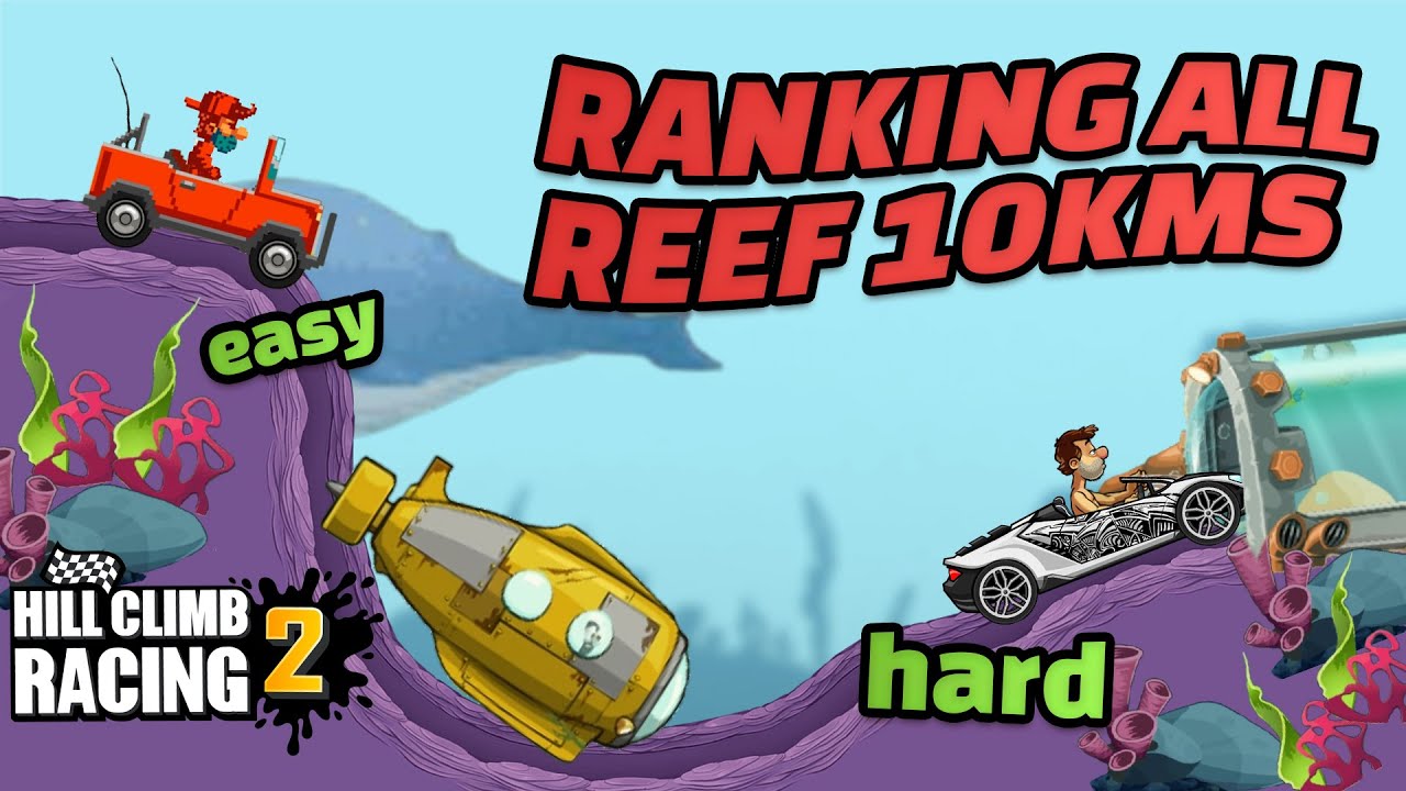 🤩Ranking All Rustbucket Reef 10kms From Easiest To Hardest! Hill Climb Racing 2 Compilation