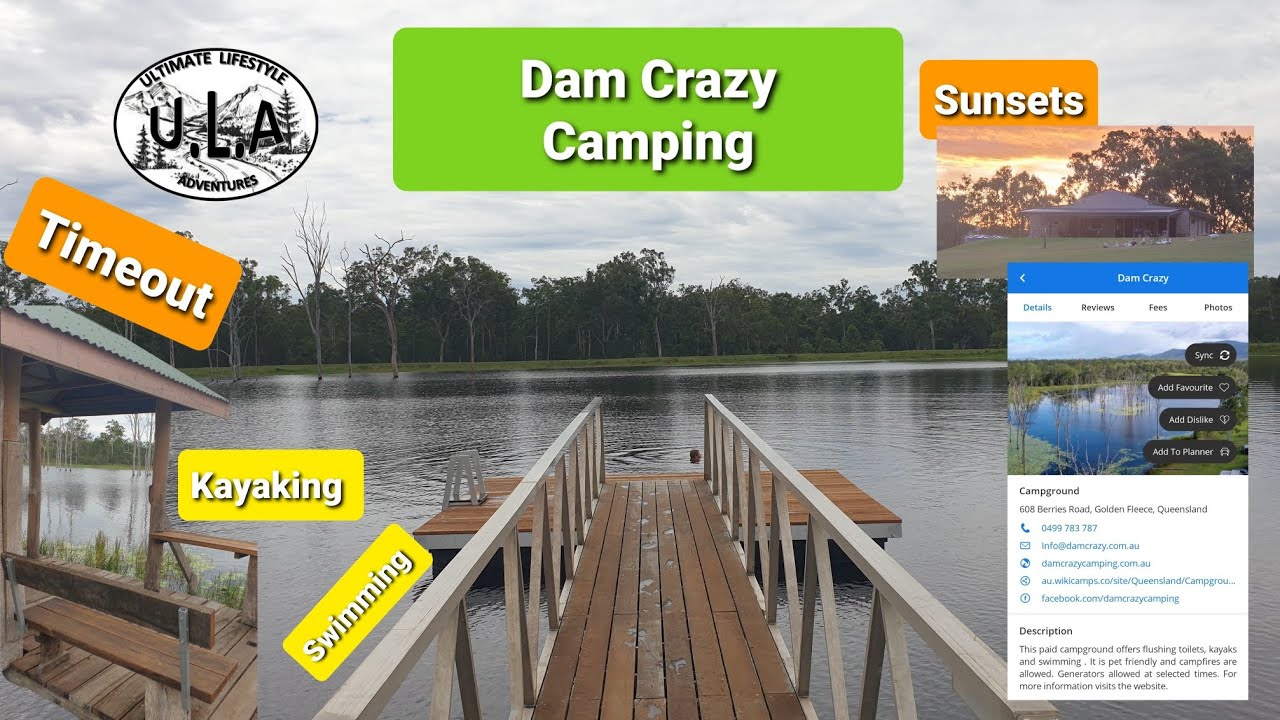 Dam Crazy Camping Qld. Biggest private dam we have seen.