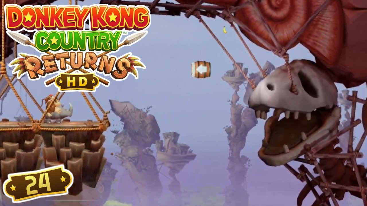 Let´s Play Donkey Kong Country Returns HD #24 –  Gefahr auf dem Plate🚨💀👠  Bröselschlucht 🪨🧗‍♂️