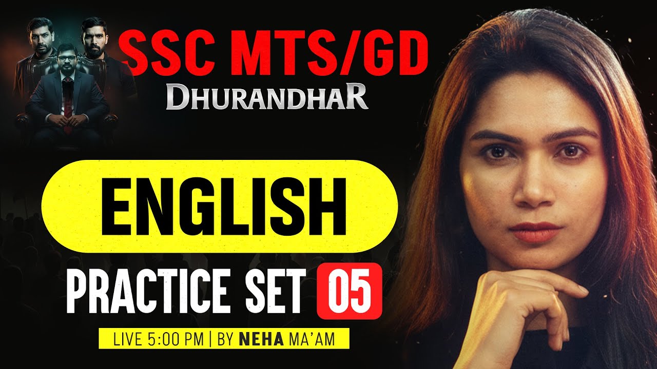 SSC GD English Practice Set | SSC GD English Classes 2026 | SSC MTS English Practice Set Neha Ma'am