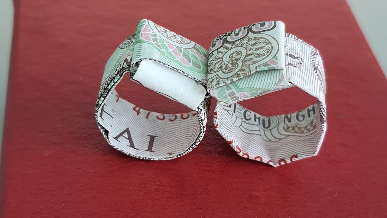 Cách Gấp_Xếp Chiếc Nhẫn Bằng Tiền. How to Fold a Ring With Money.