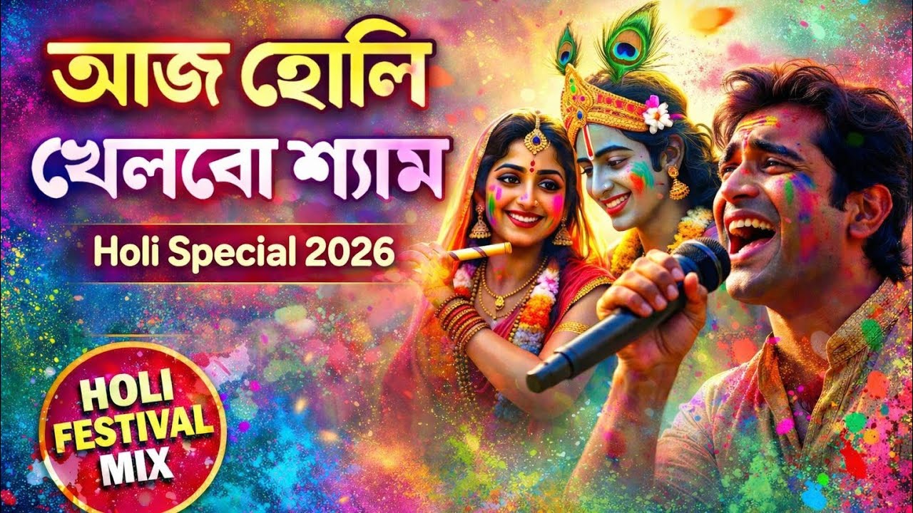 আজ হোলি খেলবো শ্যাম||হোলি স্পেশাল ২০২৬||রাধা কৃষ্ণ ভক্তিগীতি||Vrindavan Holi Song Cover||Aaj Holi