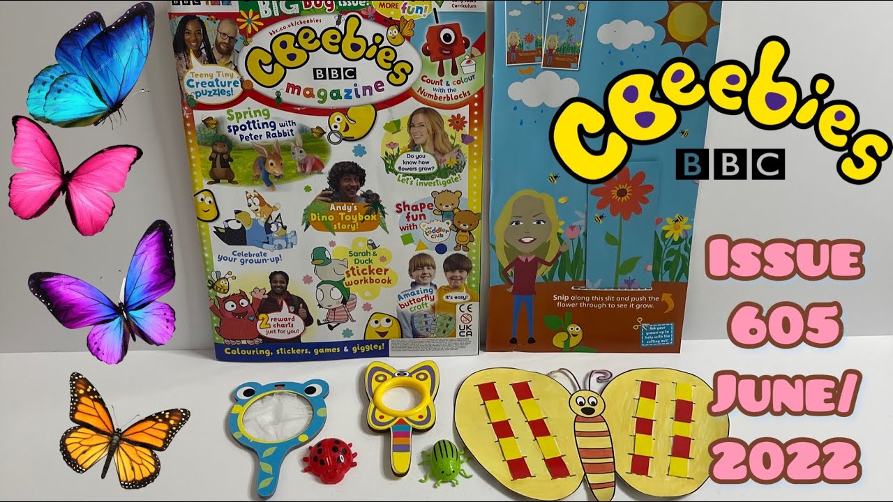CBeebies magazine issue 605, June/2022 with bugs set 🐞🐛