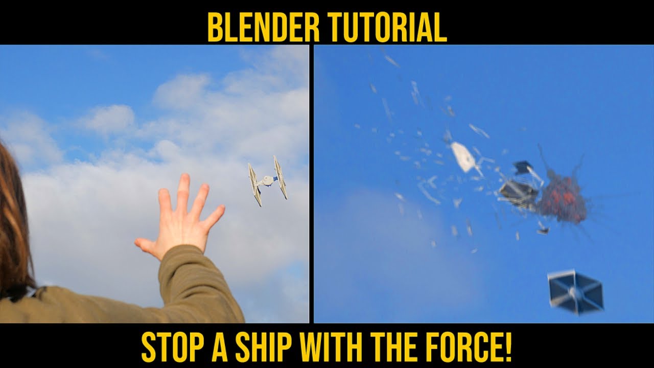 BLENDER TUTORIAL- Stop a ship with the force for free!