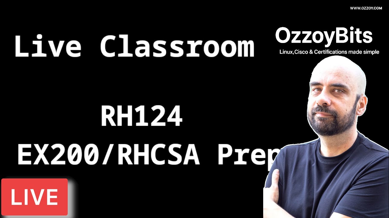 Ozzoy Bits: Live Classroom &ndash; RH124 Training (Chapters 3,4 and 5) (Vertical)