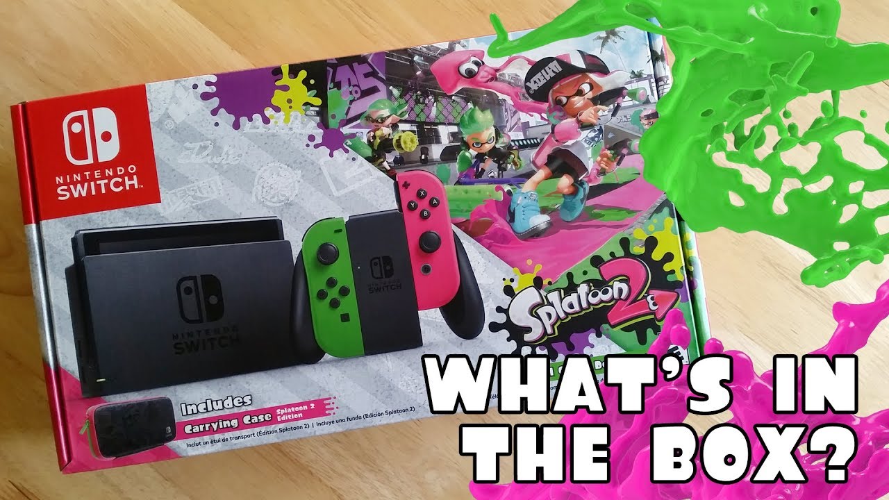 Unboxing the Nintendo Switch Splatoon 2 Edition - What's In The Box?