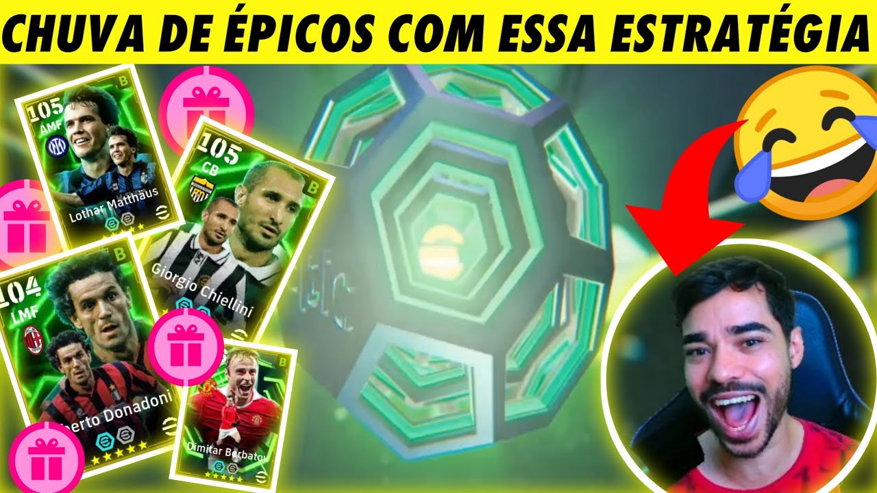 DESCOBRI a ESTRATÉGIA para TIRAR ÉPICOS na BOX Treasure Link no eFootball! 😱🔥