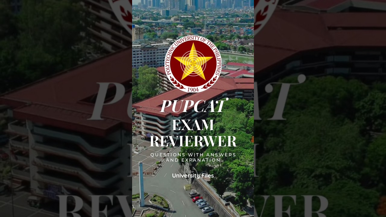 PUPCAT Exam Reviewer - Episode 1 | Polytechnic University of the Philippines Admission Test Reviewer