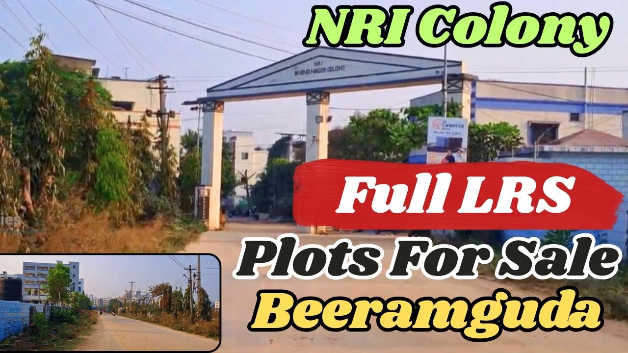 plot for sale beeramguda NRI colony full LRS