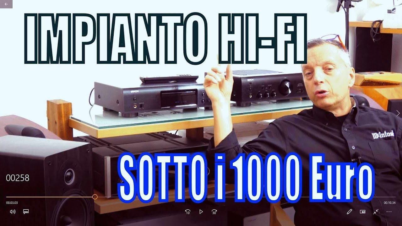 Impianto Hi-Fi SOTTO i 1000 € di Sbisa www audiocostruzioni com HD