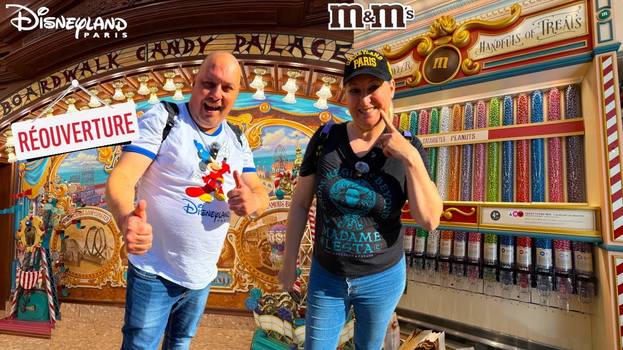 REOUVERTURE DE LA BOUTIQUE BOARDWALK CANDY PALACE A DISNEYLAND PARIS