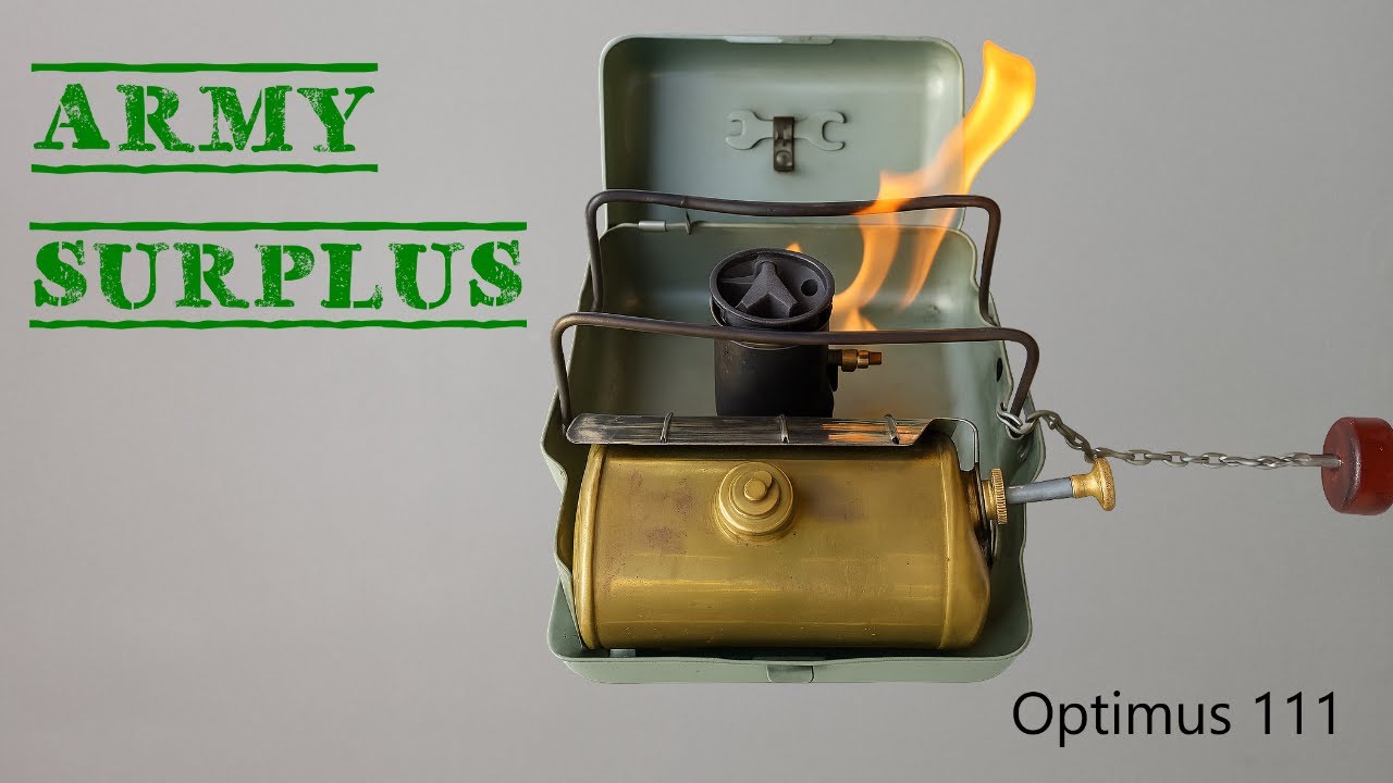 Army surplus Optimus 11 fired up and running.