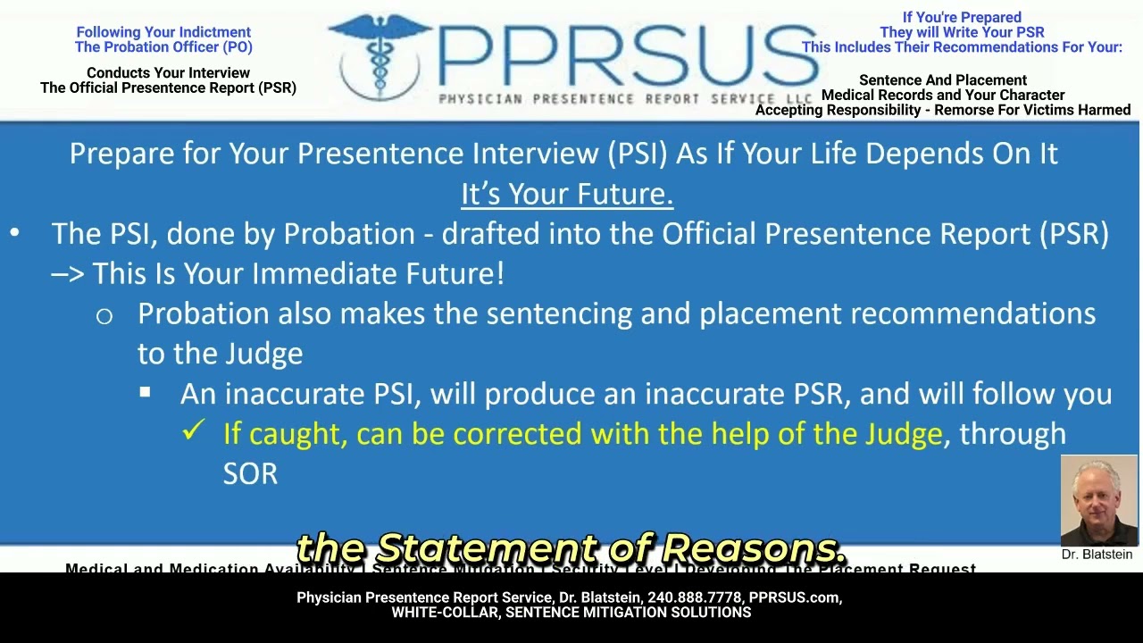 Impact of an Inaccurate Pre-Sentence Report