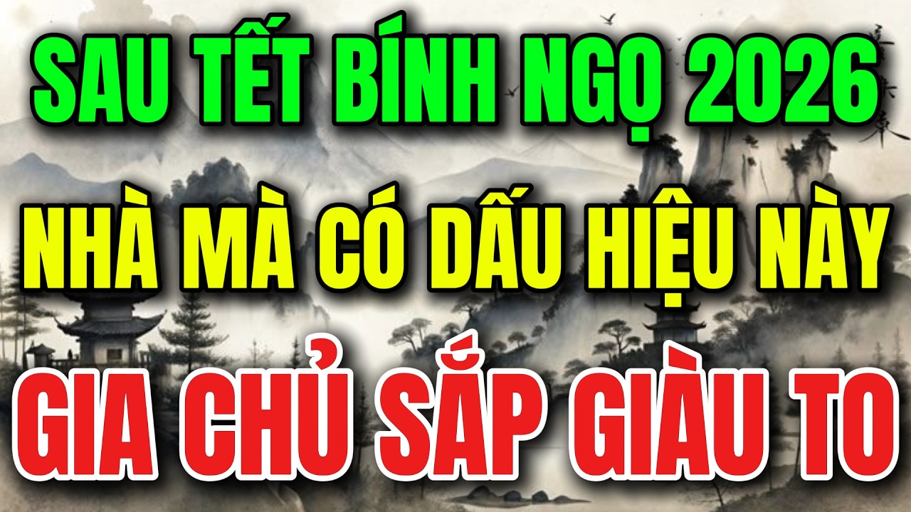 SAU TẾT BÍNH NGỌ 2026: NHÀ NÀO SẮP GIÀU THƯỜNG CÓ 9 DẤU HIỆU NÀY, GIA CHỦ SẮP GIÀU TO-Lời Phật Dạy !