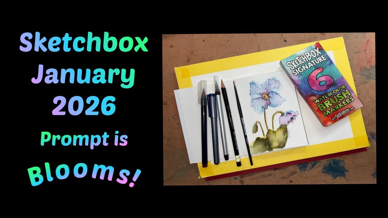 Sketchbox Январь 2026 Blooms