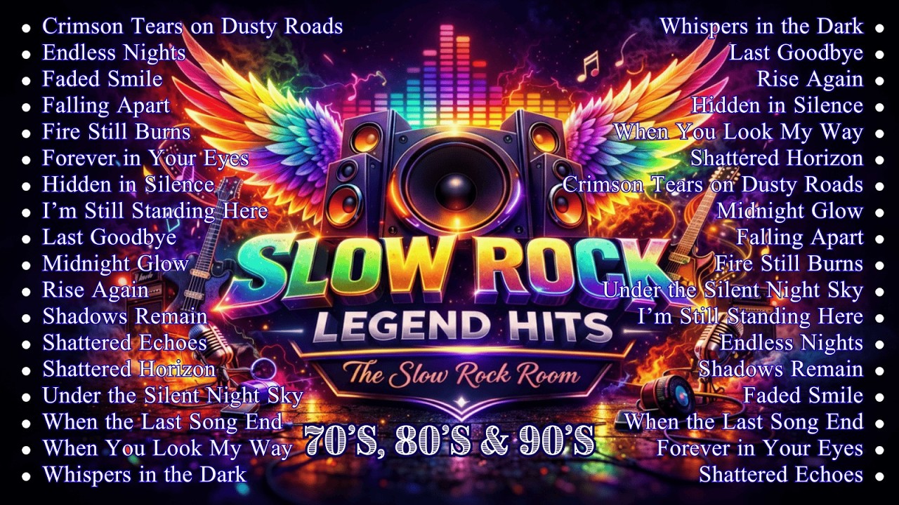 The Best Slow Rock Legend Hits 70s 80s 90s – Timeless Rock Ballads | The Slow Rock Room