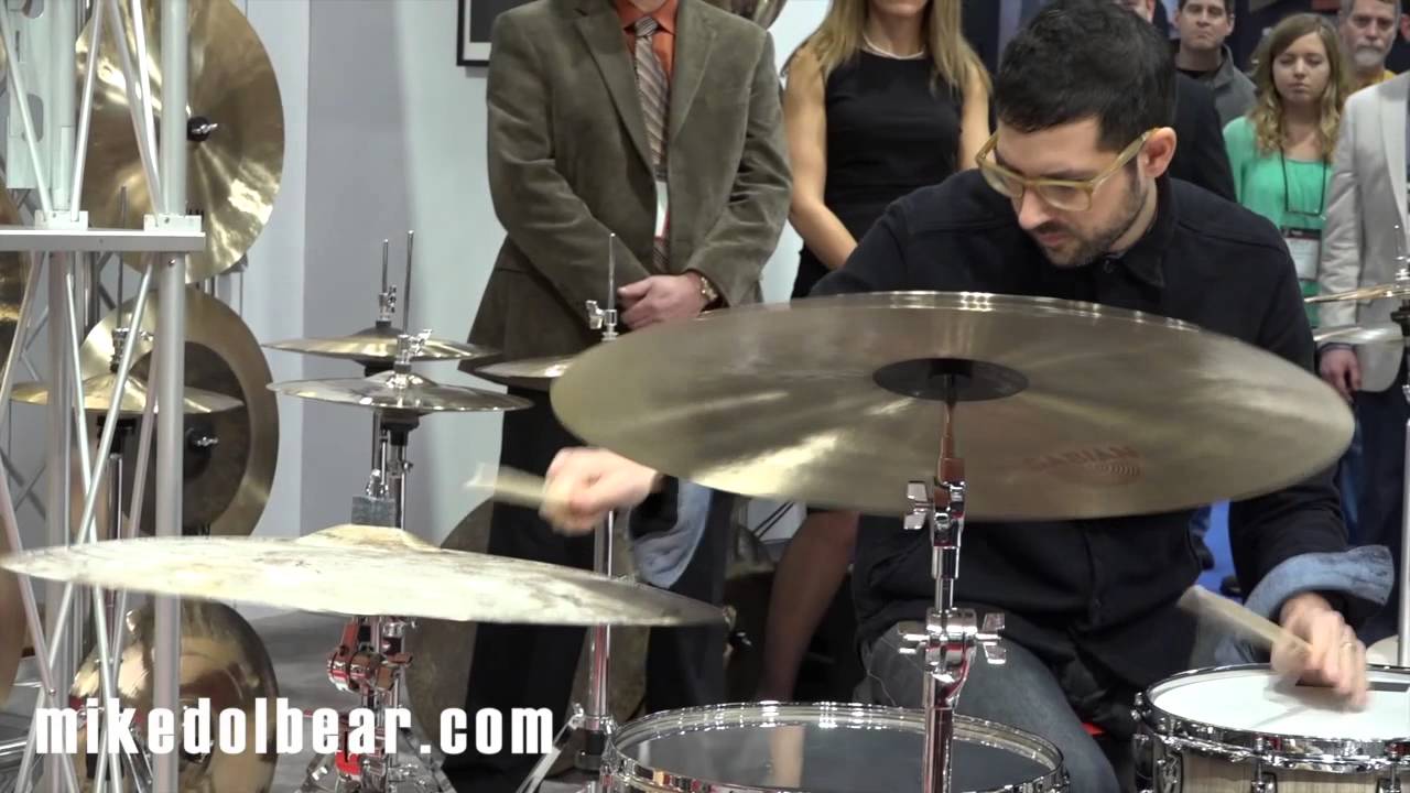 NAMM15 Mark Guiliana plays Sabian Big and Ugly cymbals