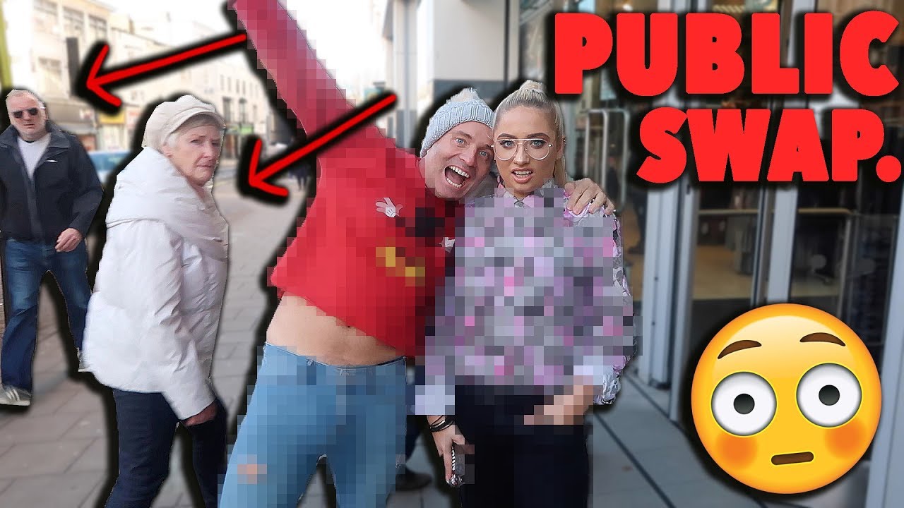 CLOTHES SWAP CHALLENGE WITH MY DAD IN PUBLIC!!! *embarrassing* 😭 | Saffron Barker