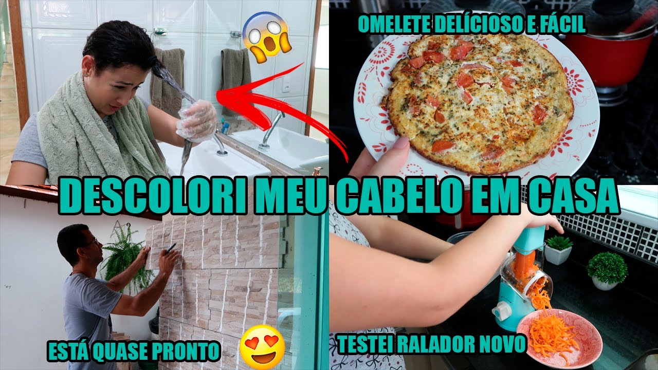 SHAMPOOZADA EM CASA OLHA SÓ RESULTADO, FIZ OMELETE, TESTEI O RALADOR NOVO E ME SURPREENDI E MAIS...