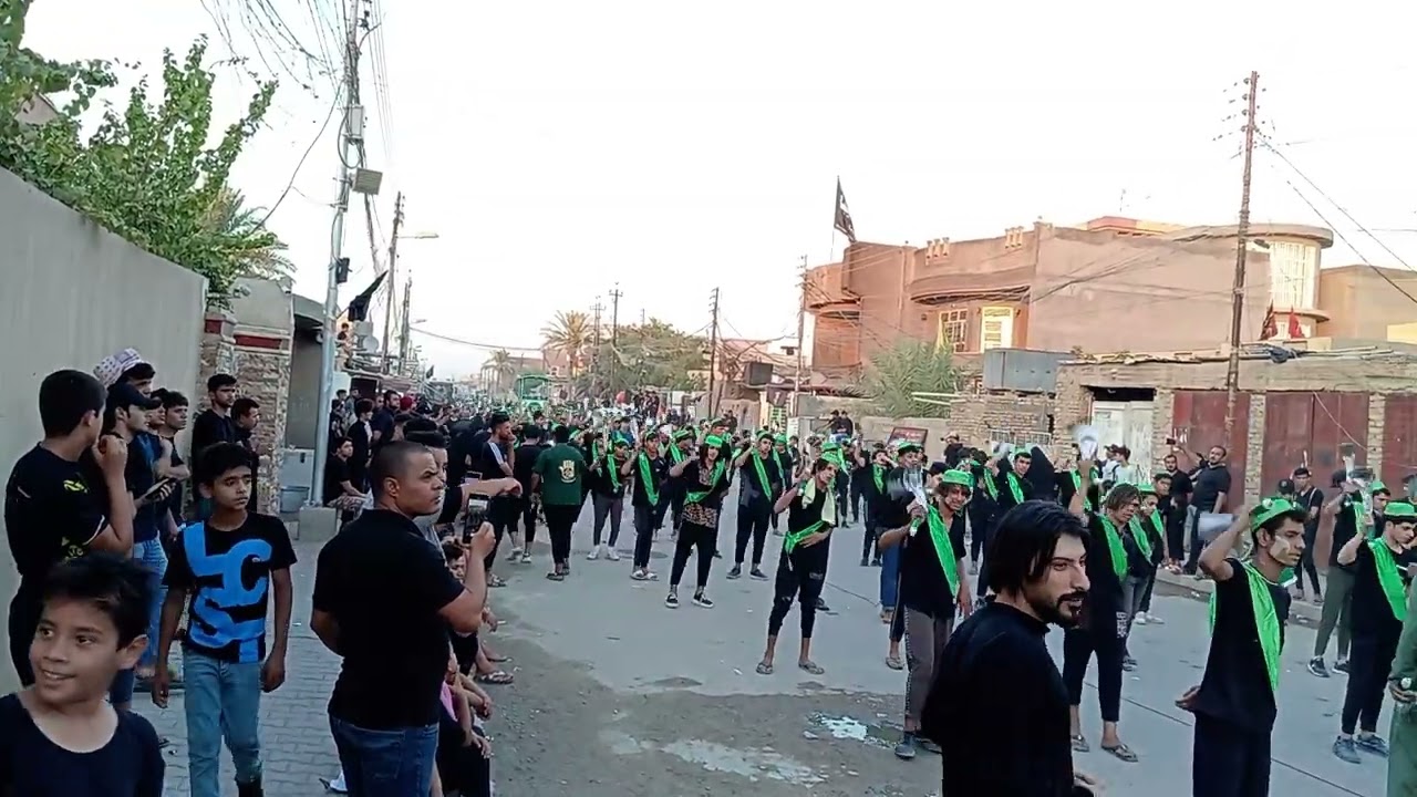 استعراض موكب موسى بن جعفر المعامل الحسينيه