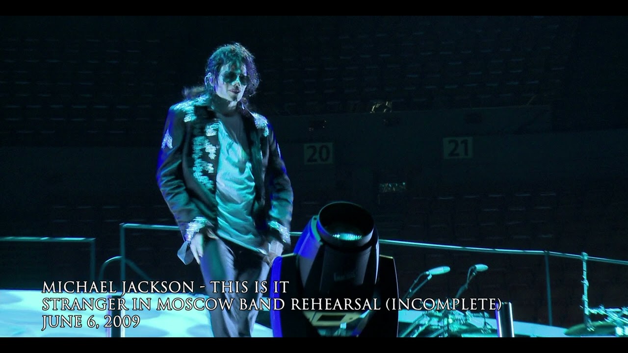 Michael Jackson - Stranger In Moscow - This Is It Band Rehearsal (June 6, 2009) INCOMPLETE