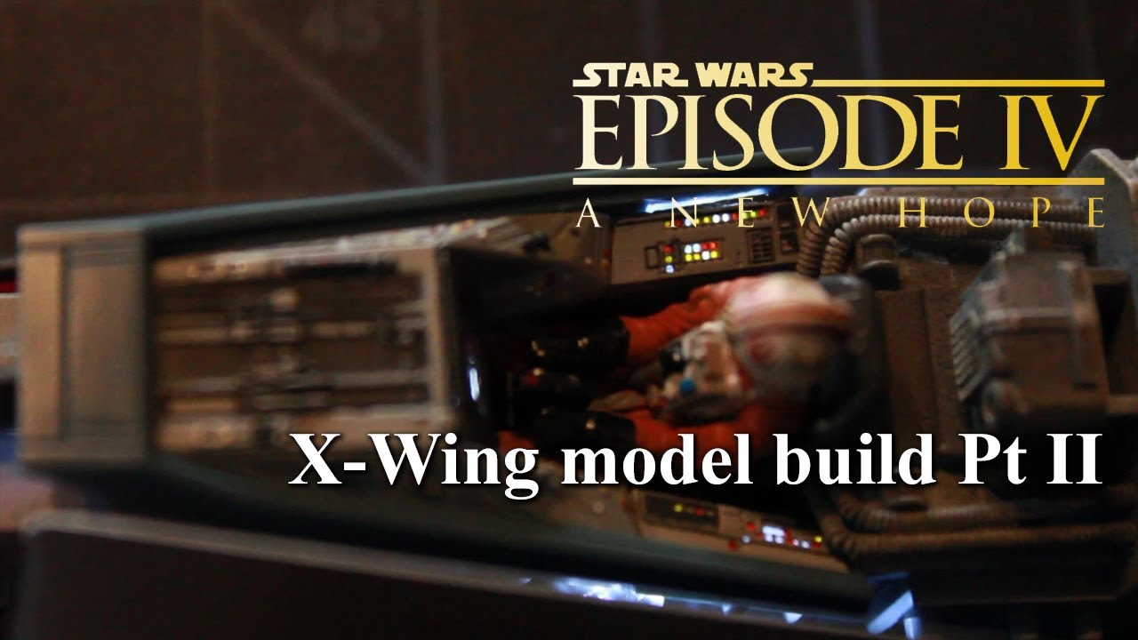 Bandai 1/48 X-Wing Pt II Cockpit assembly, photo etch and painting
