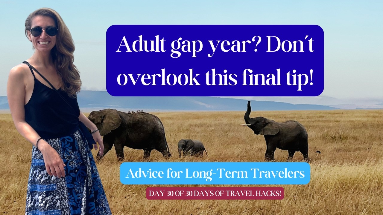 OUR FINAL LONG-TERM TRAVEL TIP! Day 30/30! #travelhack #traveltip #longtermtravel