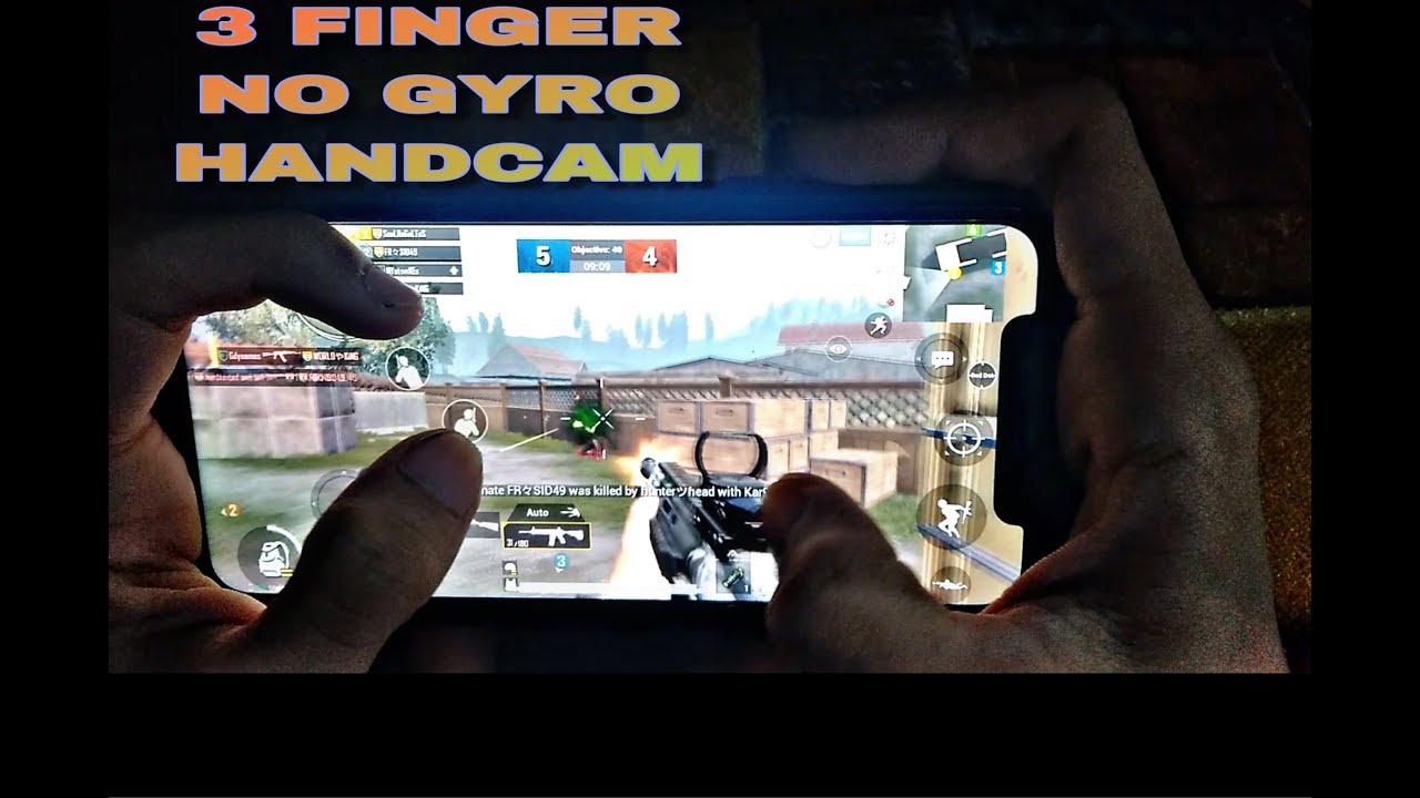 3 FINGER CLAW NO GYRO | HANDCAM| PUBG MOBILE