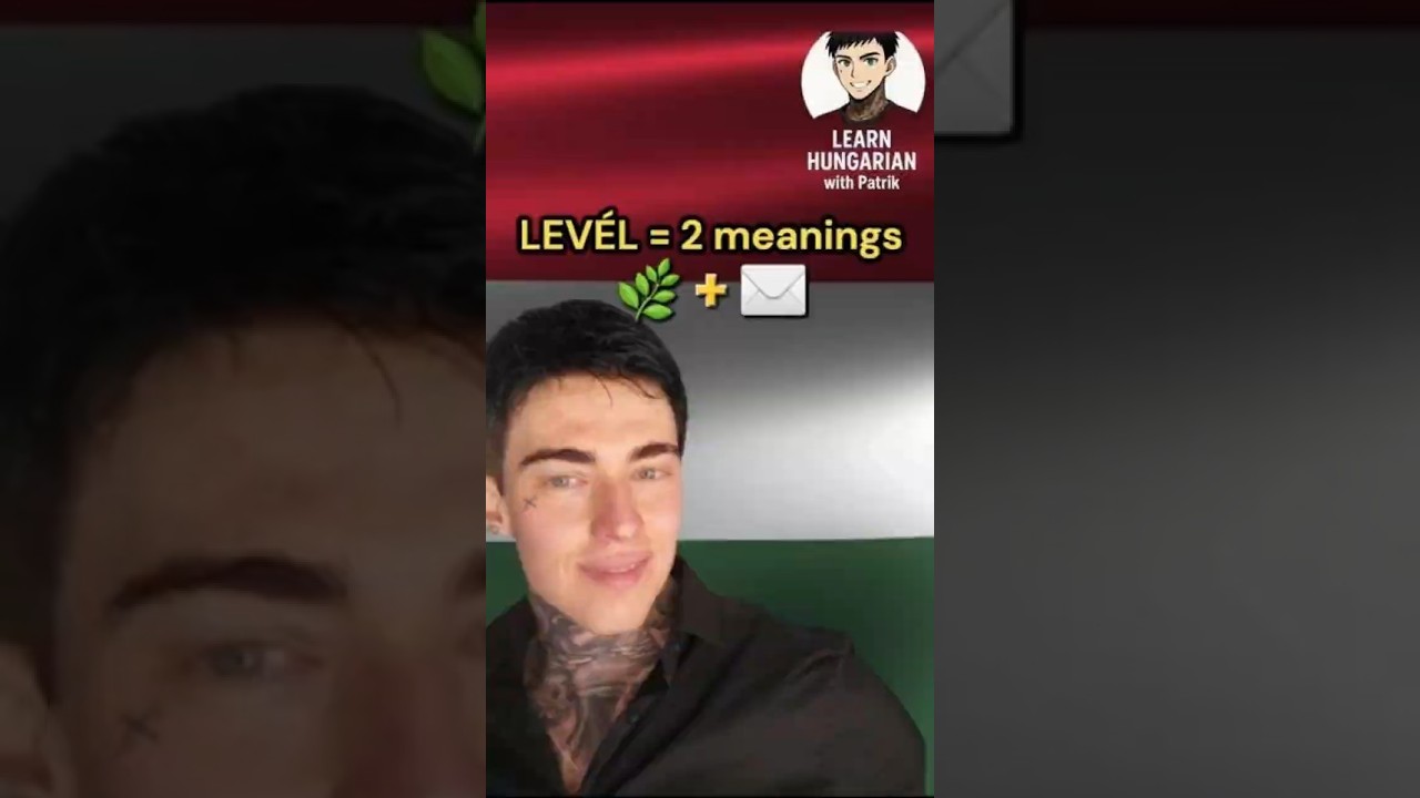 Hungarian word with TWO meanings: LEV&Eacute;L  #hungarianlanguage #learnhungarian #polyglotjourney