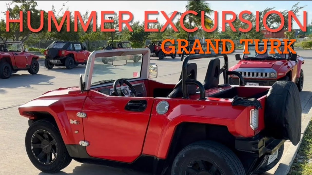 Hummer Excursion on Grand Turk , stop on the Carnival , Mardi Gras