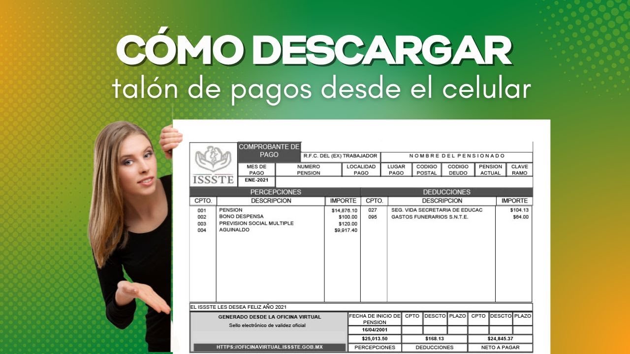 Paso a paso, descarga tu tal&oacute;n de pagos | Pensiones ISSSTE
