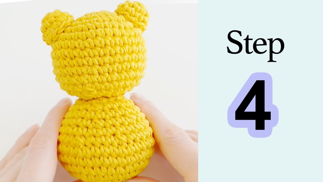 【Amigurumi Lesson 4】BODY for bear CROCHET beginner