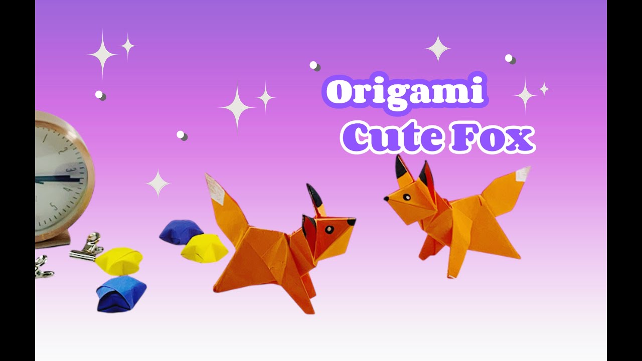 Origami - Raposa de papel | Como fazer uma raposa de papel
