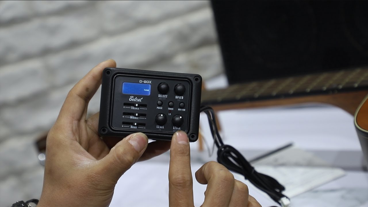 How to Use Belcat D BOX Pickup with Rhythm Function for Acoustic Classical Guitar