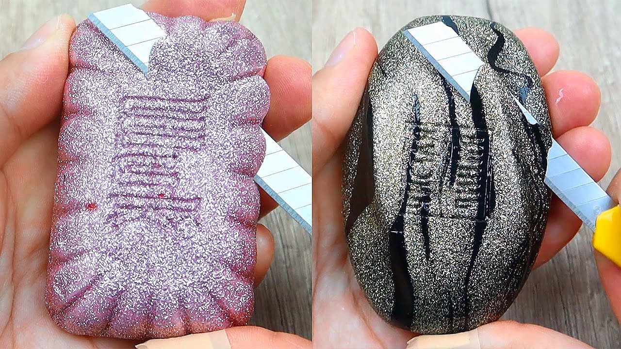 Relaxing Soap Carving ASMR. Satisfying Soap Cuttig. Jab&oacute;n Relajante Tallado. Corte de jab&oacute;n - 102